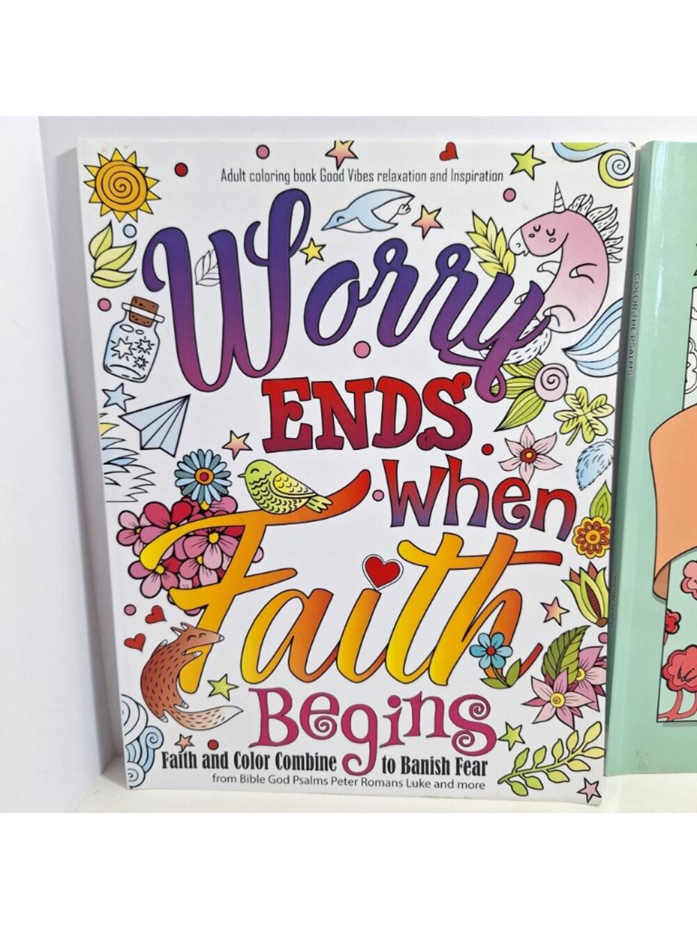 Adult Coloring Book Lot Faith Color The Psalms Shine Bright Inspired Escapes - Picture 2 of 11